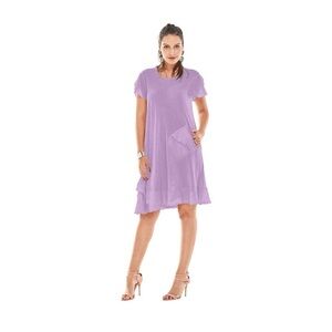Oh My Gauze LA Size 1 (S/M) Purple Marble Wash Dress Cotton  Gauze